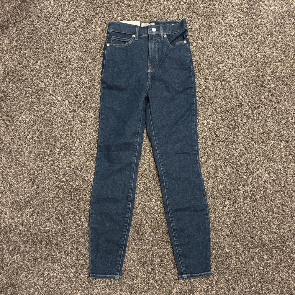 NWT Everlane Way High Skinny Jeans - Navy Blue Dark Wash